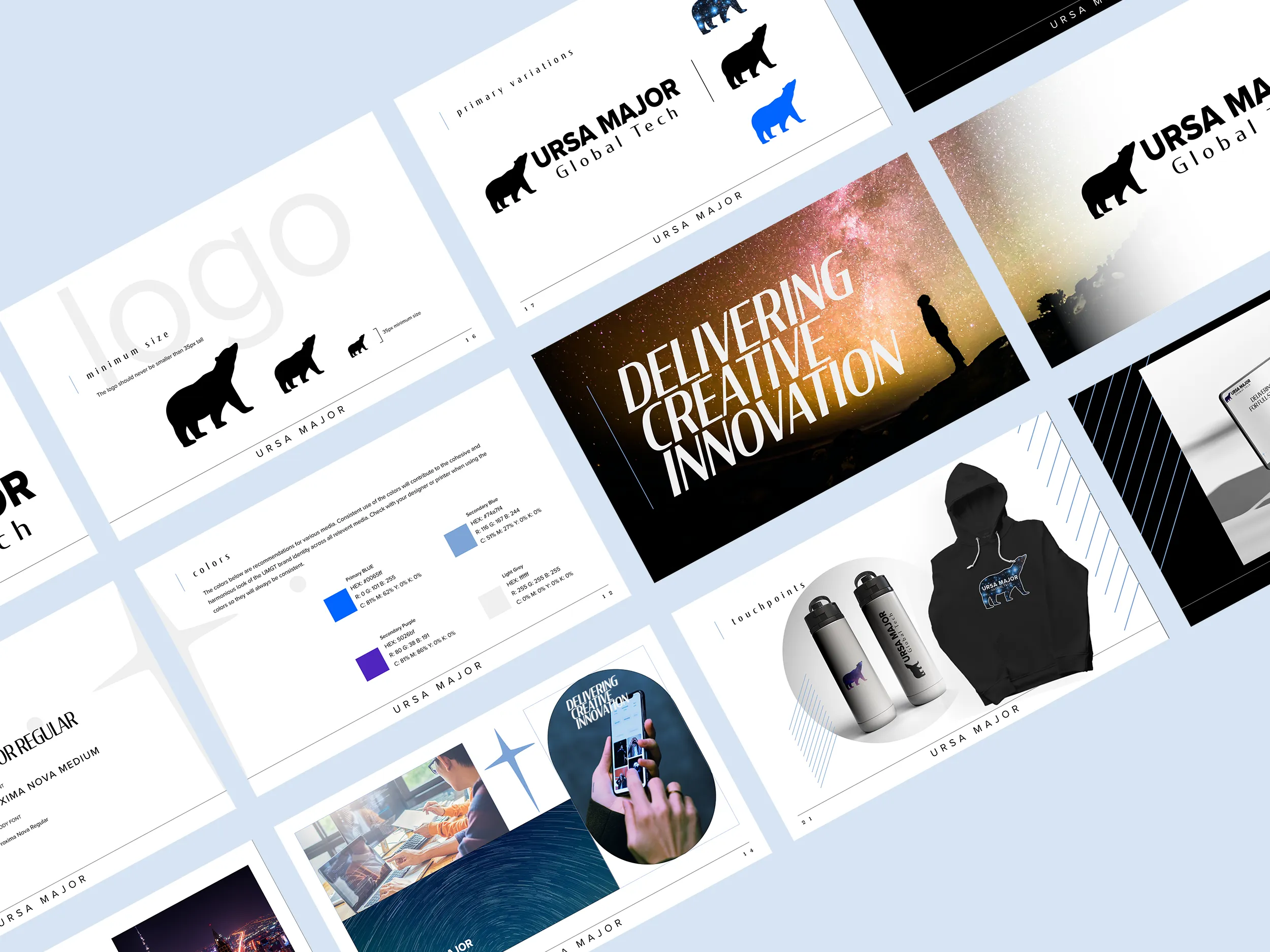 Ursa Major Global Tech design guide mockup